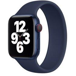 Bracelete Solo SiliconSense para Apple Watch Series 9 45mm Pulso:190-200mm Azul Escuro