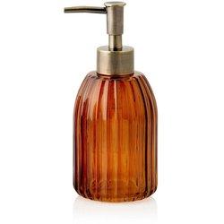 ANDREA HOUSE BA70094 Dispensador De Baño Naranja De Cristal Estilo Vintage