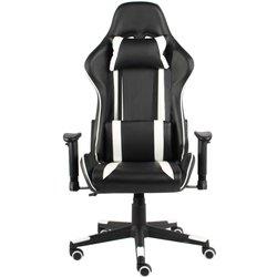 Silla gaming giratoria PVC blanco vidaXL