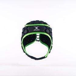 CASCO RUGBY GILBERT FALCON 200 NEGRO/VERDE (HEADGUARD)