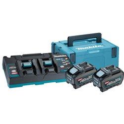 MAKITA 191U13-9 Kit de baterías 40VMAX 5.0AH XGT BL4050Fx2 DC40RB XGT Makpac