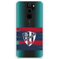 Funda Licencia Oficial SD Huesca Rayas Transparente para Xiaomi Redmi Note 8 Pro