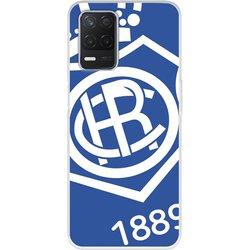 Funda para Realme Narzo 30 5G del Recre Escudo Fondo Azul - Licencia Oficial Real Club Recreativo de Huelva