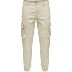 Pantalones de Hombre ONLY SONS Largo Beige (3332)