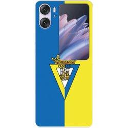 Funda para Oppo Find N2 Flip del Cádiz CF Escudo Fondo Bicolor  - Licencia Oficial Cádiz CF