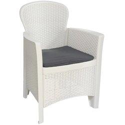 Sillon Resina Folia Blanco + Cojin