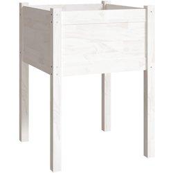 Jardinera VIDAXL 810801 (50 x 50 x 70 cm - Madera - Blanco)