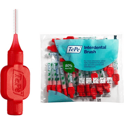 Tepe Extra Soft Interdental Brushes 0,5mm Red 25uds