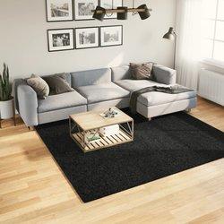 Shaggy PAMPLONA Alfombra larga Shaggy Modern Black 240x240 cm