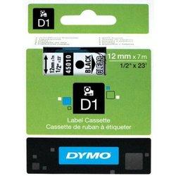 CINTA DYMO D1 12MMX7M NEGRO/TRANSPARENTE