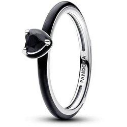 Anillo Pandora ME 193088C01-56 corazón negro