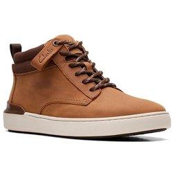 Clarks CourtLite Mid Botín Plano hombre Camel