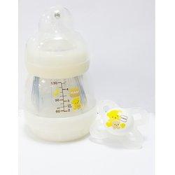 MAM BIBERON ANTI-COLIC 130 ML + CHUPETE START 0-2 M SILICONA