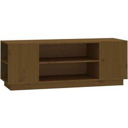 Mueble De Tv VIDAXL Marrón Madera (110x35x40.5 cm)