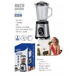 Batidora de vaso Avant AV6210 – 800W  1500ML de acero inoxidable.Avant - Batidora de Vaso Avant - 4 Cuchillas Acero - Vaso Cristal - 800 W - Inox - 2 Velocidades + Turbo