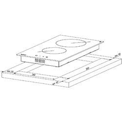 Akpo Placa De Vitrocerámica Pka 30 830/2 30 Cm 2 Fuegos