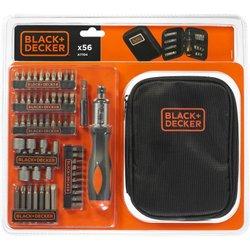 Black+decker a7104-xj - kit para atornillar 56 piezas con carraca mango nylon