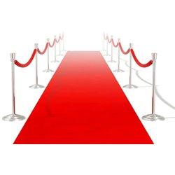 Alfombra Roja 1x10 m Extra Gruesa 400g/m2