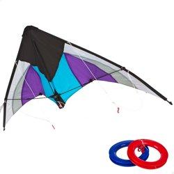 Cometa acrobática pop-up morado y blanco CB Toys