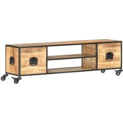 Mueble para TV VIDAXL Marrón Madera (130x30x39 cm)