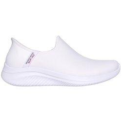 Zapatos de Mujer SKECHERS Slipins Ultra Flex All Tecido Blanco (37)