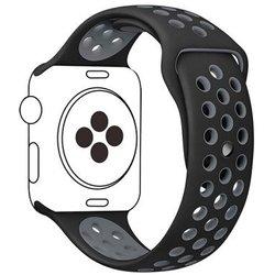 Correa SportyStyle para Apple Watch Series 9 - 41mm - Negro / Gris