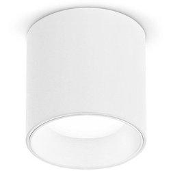 Plafoniera moderna dot metallo bianco led 5w 3000k luce calda