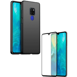 Kit Carcasa y Protector Cristal 5D Huawei Mate 20 SlimShield Negro