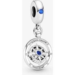 PANDORA 790099C01 Charm Colgante Brújula Giratoria