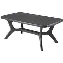 KETER 228342 Mesa comedor de exterior Baltimore - 176,5x100x72 cm - Grafito