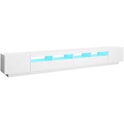 Mueble para tv con luces led blanco 300x35x40 cm