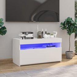 Soporte para TV con luces LED blanco 75x35x40 cm