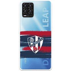 Funda para Realme 8 del Huesca Rayas Transparente - Licencia Oficial SD Huesca