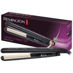 Remington S3500 Plancha de Pelo Ceramic Slim, Placas Flotantes, Cerámica Anti-estática, Turmalina, Capa Protectora Teflón, Protección y Brillo, Temperatura 230°C, Calentamiento 15s, Negro