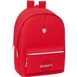 Mochila para Portátil y Tablet con Salida USB SEVILLA FÚTBOL CLUB Rojo 31 x 44 x 18 cm