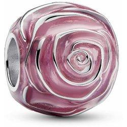 Charm Pandora rosa rosa en flor