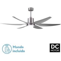 VENTILADOR DC OTTO 24W 2950LM NIQUEL 6 ASPAS