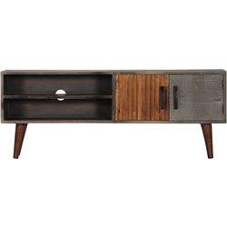 Mueble para la televisión VIDAXL Gris Madera (130x30x46 cm)