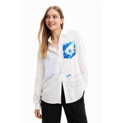 Desigual Camisa Blanca 24SWCW21-1000 , para Mujer