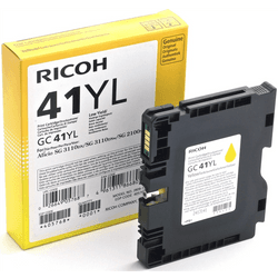 Ricoh cartucho de impresora original tipo GC 41YL amarillo 600 páginas (405768) para 2100N, 3110DN / DNw / SFNw, 3100SNw, 3120B