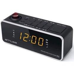 Muse M-188 P Reloj Digital Negro radio