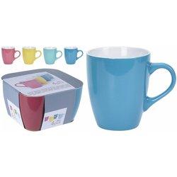 Juego de 4 Tazas Mug LIFETIME Cerámica 340 ml