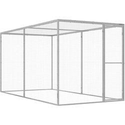 Jaula para gatos 3x1,5x1,5 m en acero galvanizado