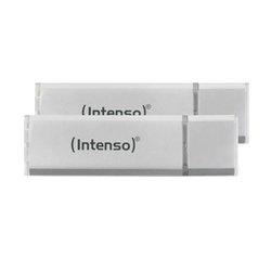 Memoria USB INTENSO 3531490 64 GB 2 Unidades Plata