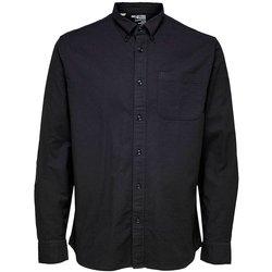 Camisa SELECTED Algodón Hombre (L - Negro)