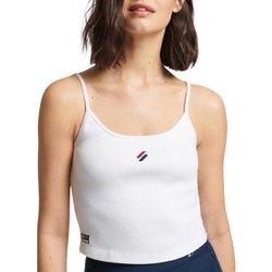 Camiseta Superdry Code Tirantes Blanca para Mujer