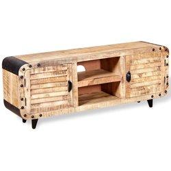 Soporte TV de madera de mango de 120x30x50 cm