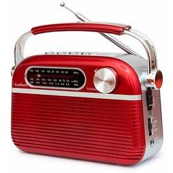 Radio Bluetooth Vintage Rojo Kooltech