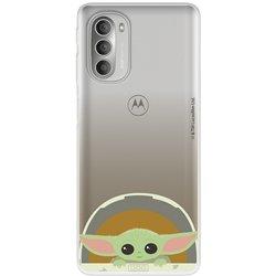 Funda para Motorola Moto G51 5G Oficial de Star Wars Baby Yoda Sonrisas - The Mandalorian