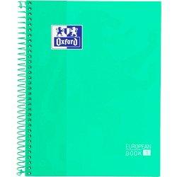 OXFORD Libreta Cuadriculado de Oxford, Cuadernos A4, con Hojas Cuadrícula 5x5, Tapa Extradura, Papel de 90g de Gramaje, 80 Hojas Microperforadas, Libretas con Puntos de Corte en Folio, Colores Intensos, Pastel, Llamativo, Fluorescente, Normal.